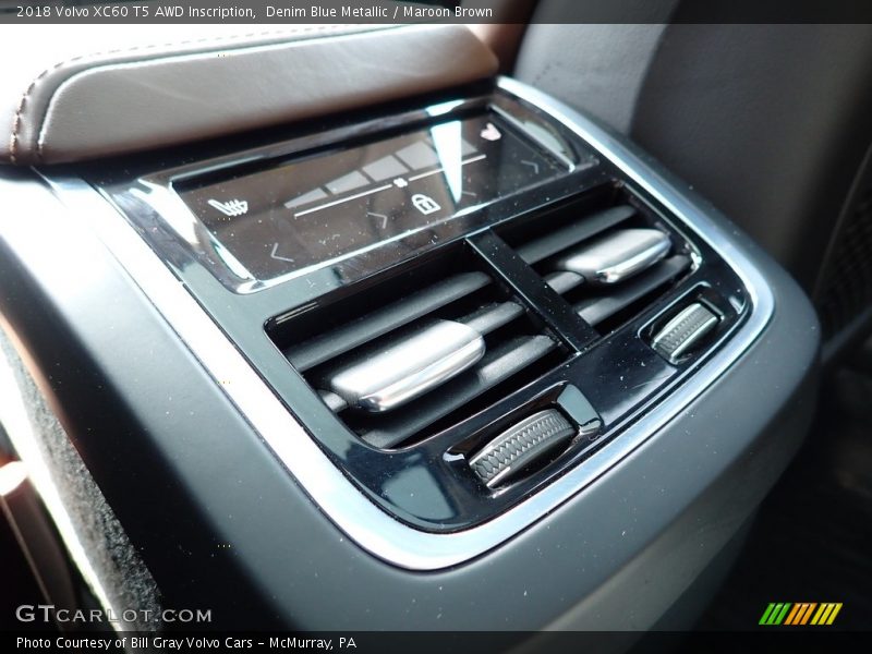 Denim Blue Metallic / Maroon Brown 2018 Volvo XC60 T5 AWD Inscription