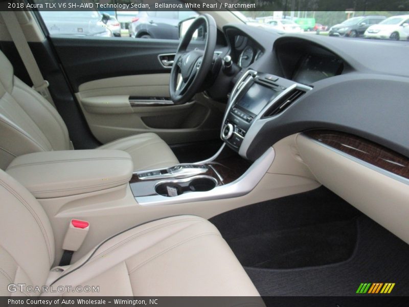 Bellanova White Pearl / Parchment 2018 Acura TLX V6 SH-AWD Technology Sedan