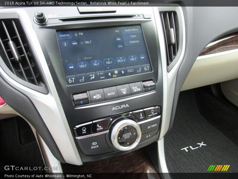 Bellanova White Pearl / Parchment 2018 Acura TLX V6 SH-AWD Technology Sedan