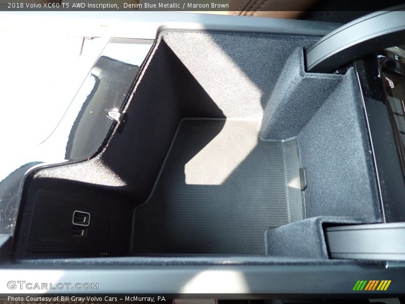 Denim Blue Metallic / Maroon Brown 2018 Volvo XC60 T5 AWD Inscription