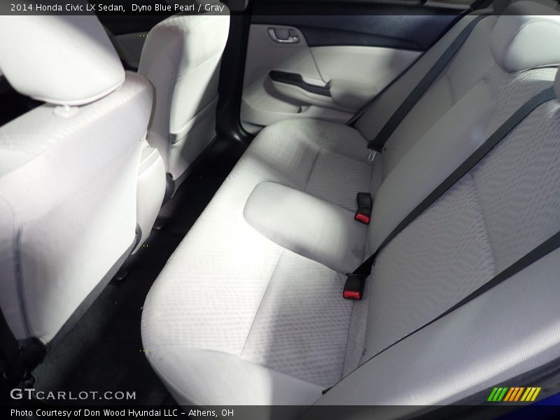 Dyno Blue Pearl / Gray 2014 Honda Civic LX Sedan