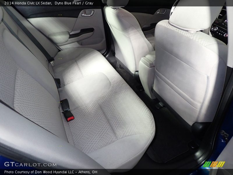 Dyno Blue Pearl / Gray 2014 Honda Civic LX Sedan