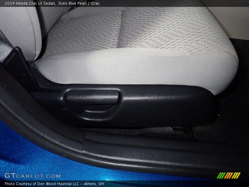 Dyno Blue Pearl / Gray 2014 Honda Civic LX Sedan