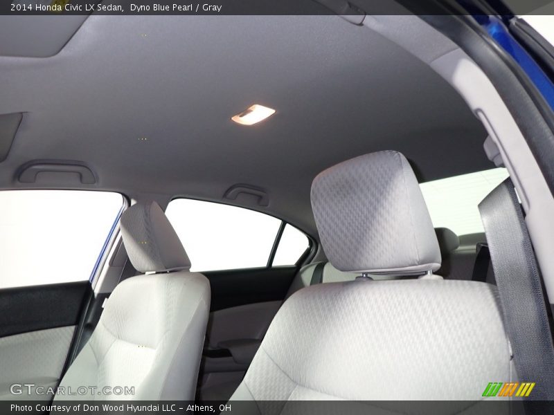 Dyno Blue Pearl / Gray 2014 Honda Civic LX Sedan