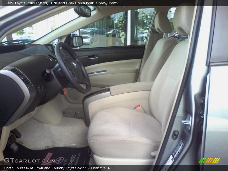 Tideland Gray Green Pearl / Ivory/Brown 2005 Toyota Prius Hybrid