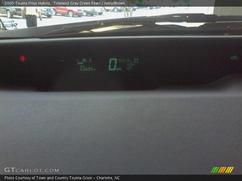 Tideland Gray Green Pearl / Ivory/Brown 2005 Toyota Prius Hybrid