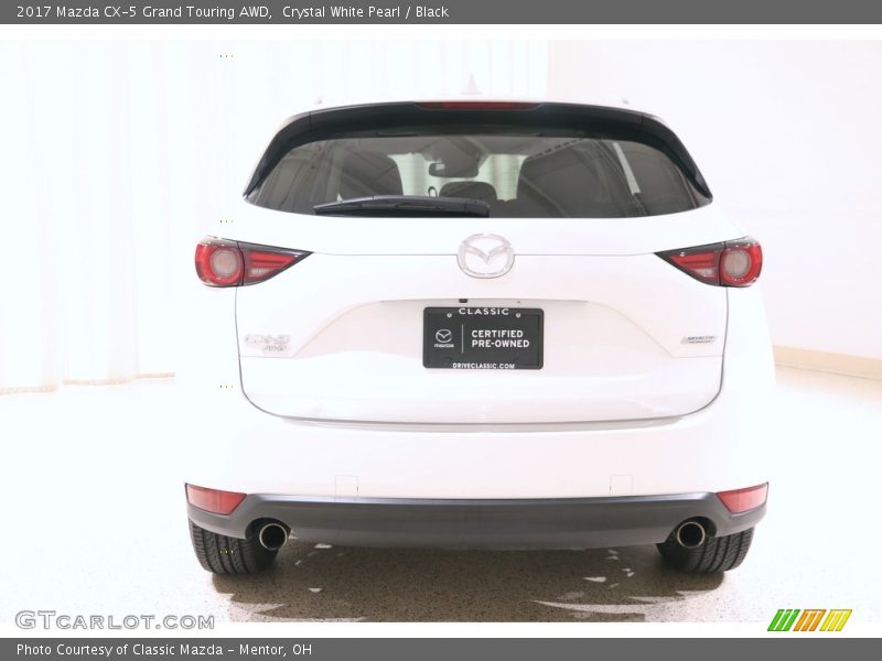Crystal White Pearl / Black 2017 Mazda CX-5 Grand Touring AWD
