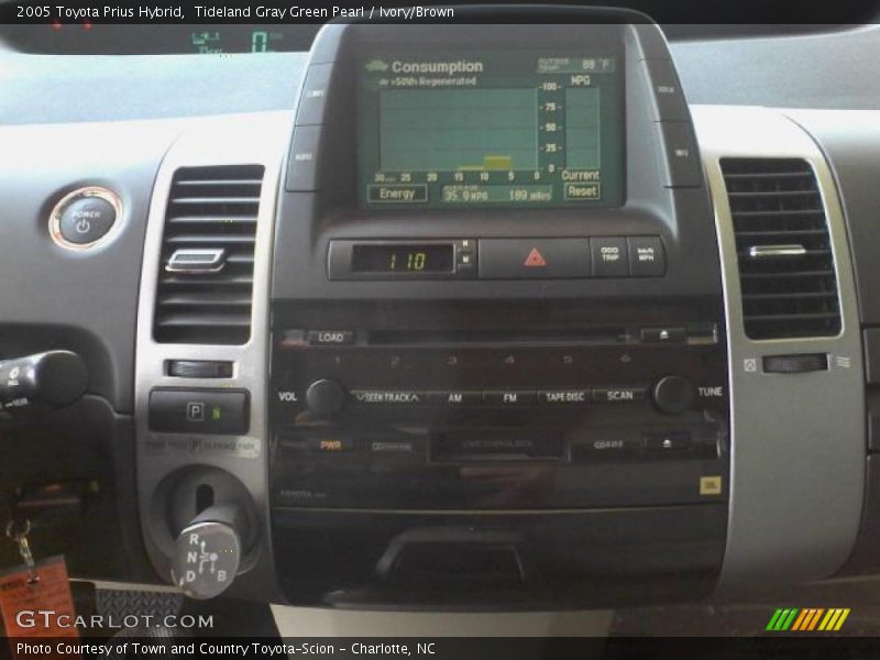 Tideland Gray Green Pearl / Ivory/Brown 2005 Toyota Prius Hybrid