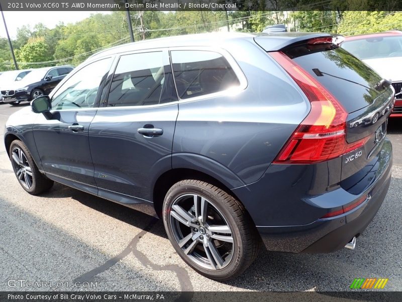 Denim Blue Metallic / Blonde/Charcoal 2021 Volvo XC60 T5 AWD Momentum