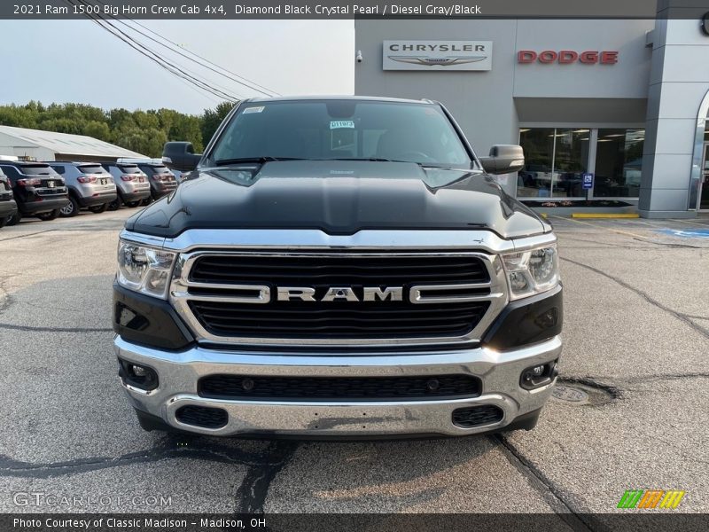 Diamond Black Crystal Pearl / Diesel Gray/Black 2021 Ram 1500 Big Horn Crew Cab 4x4