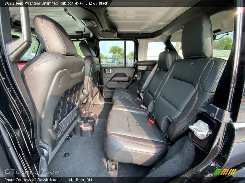 Rear Seat of 2021 Wrangler Unlimited Rubicon 4x4
