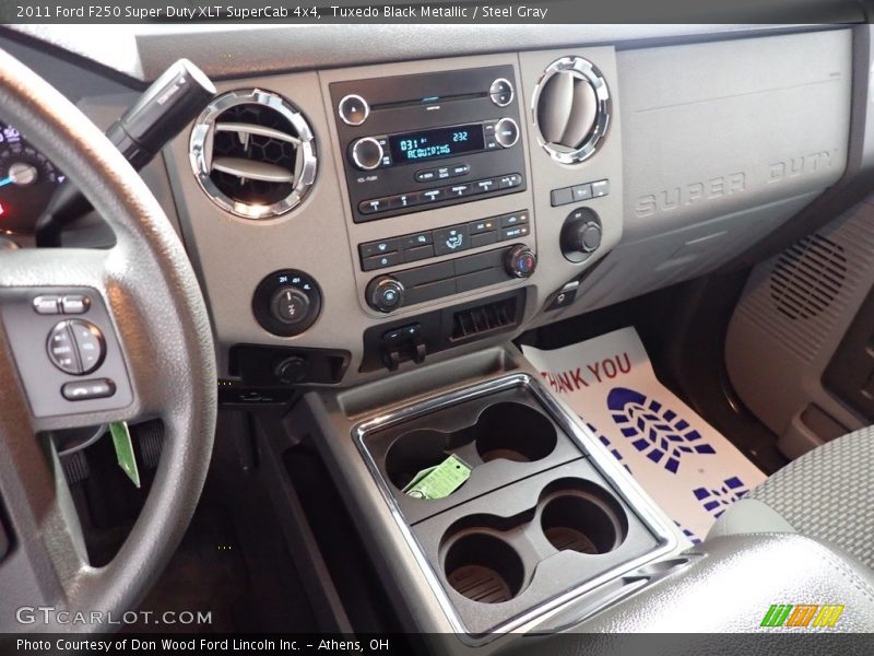 Tuxedo Black Metallic / Steel Gray 2011 Ford F250 Super Duty XLT SuperCab 4x4