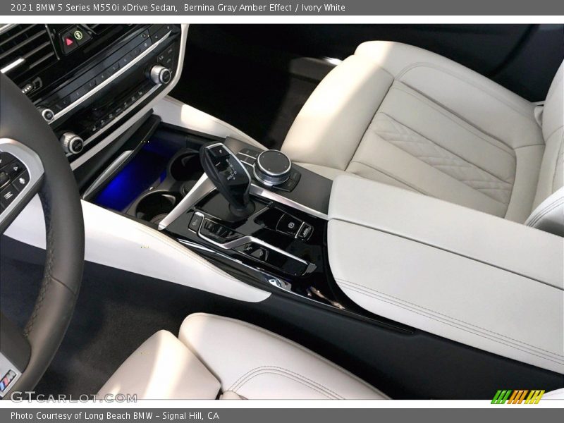 Front Seat of 2021 5 Series M550i xDrive Sedan