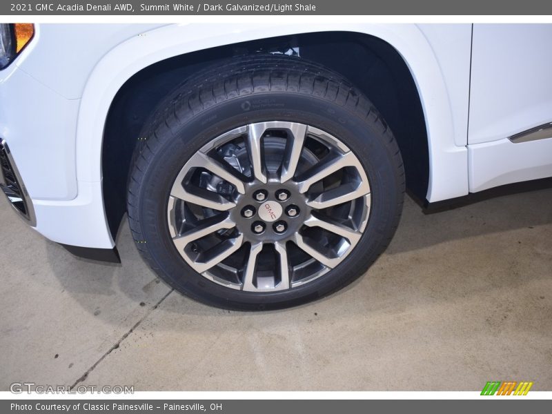 Summit White / Dark Galvanized/Light Shale 2021 GMC Acadia Denali AWD