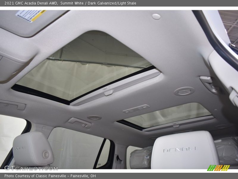 Summit White / Dark Galvanized/Light Shale 2021 GMC Acadia Denali AWD