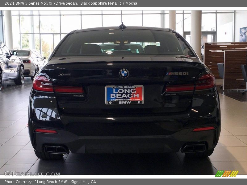 Black Sapphire Metallic / Mocha 2021 BMW 5 Series M550i xDrive Sedan