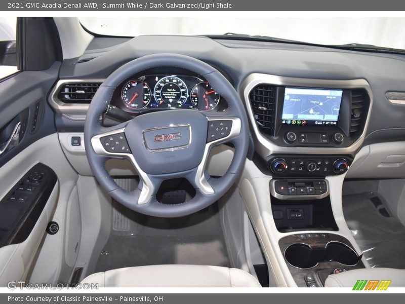 Summit White / Dark Galvanized/Light Shale 2021 GMC Acadia Denali AWD