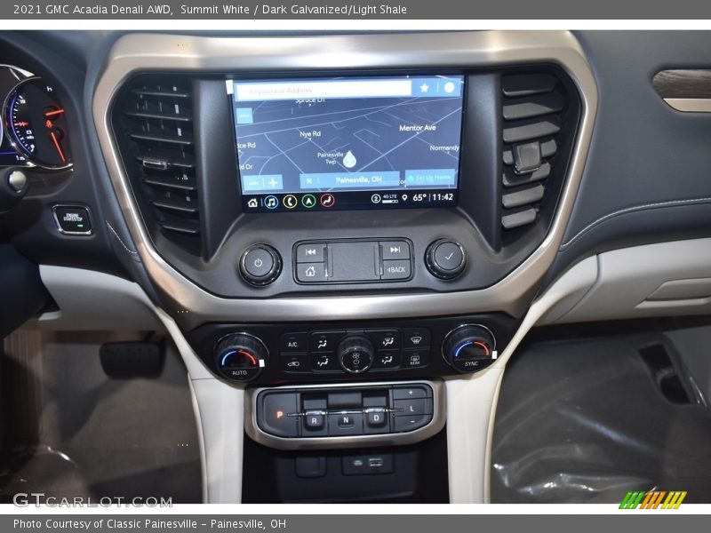 Summit White / Dark Galvanized/Light Shale 2021 GMC Acadia Denali AWD