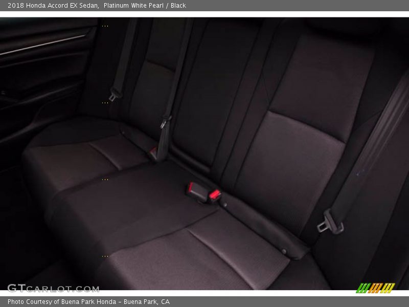 Platinum White Pearl / Black 2018 Honda Accord EX Sedan