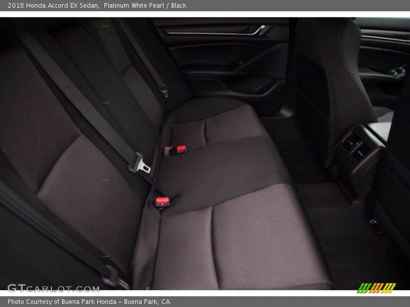 Platinum White Pearl / Black 2018 Honda Accord EX Sedan