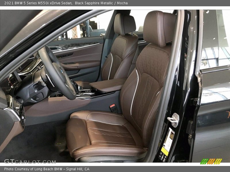  2021 5 Series M550i xDrive Sedan Mocha Interior