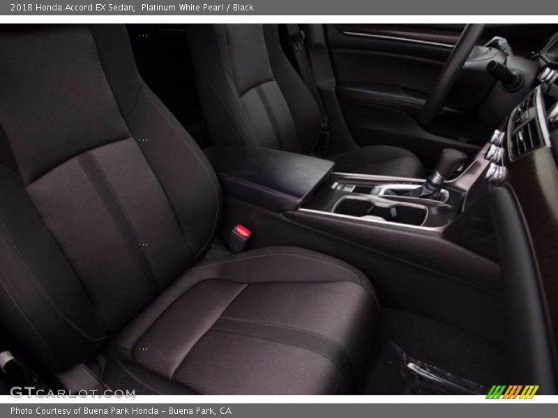 Platinum White Pearl / Black 2018 Honda Accord EX Sedan