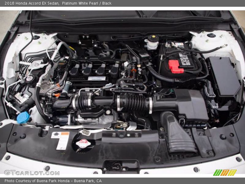 Platinum White Pearl / Black 2018 Honda Accord EX Sedan