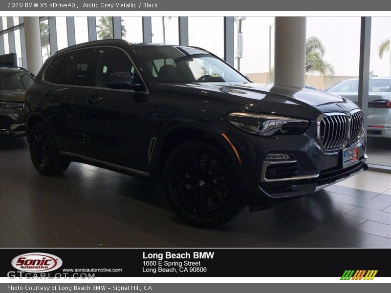 Arctic Grey Metallic / Black 2020 BMW X5 sDrive40i