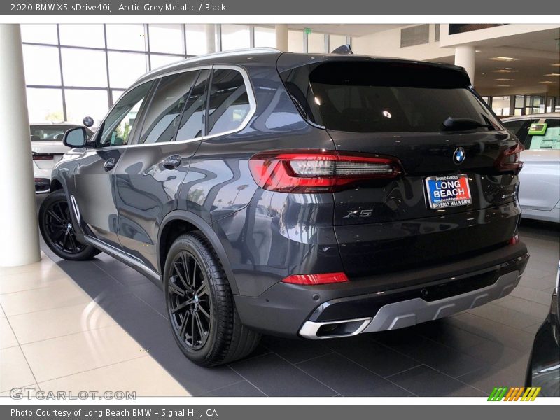 Arctic Grey Metallic / Black 2020 BMW X5 sDrive40i