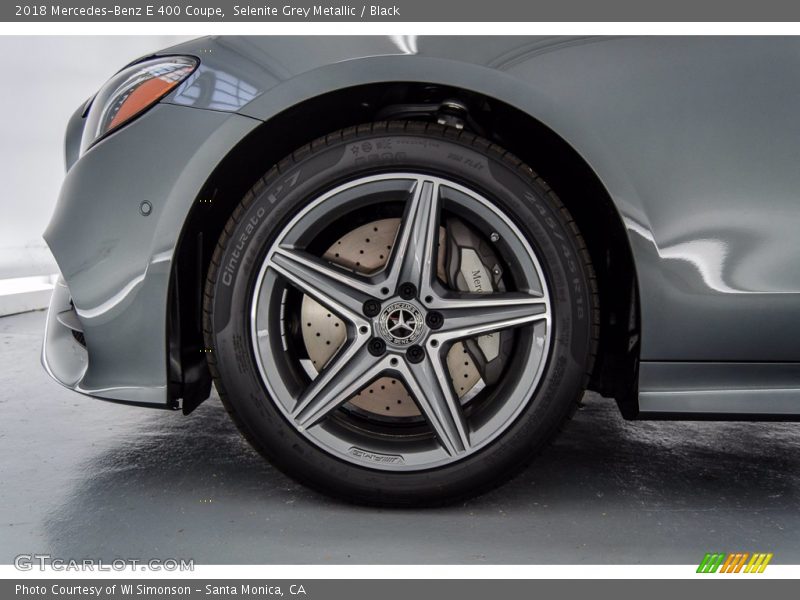 Selenite Grey Metallic / Black 2018 Mercedes-Benz E 400 Coupe