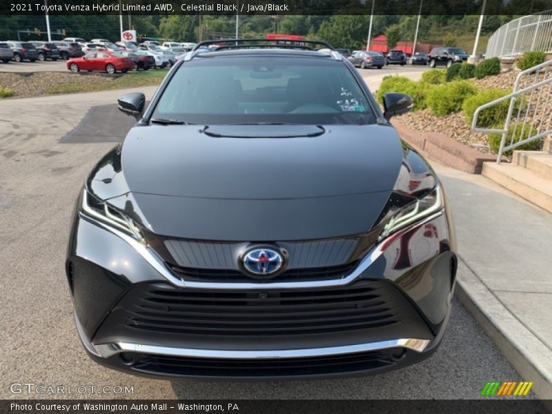 Celestial Black / Java/Black 2021 Toyota Venza Hybrid Limited AWD