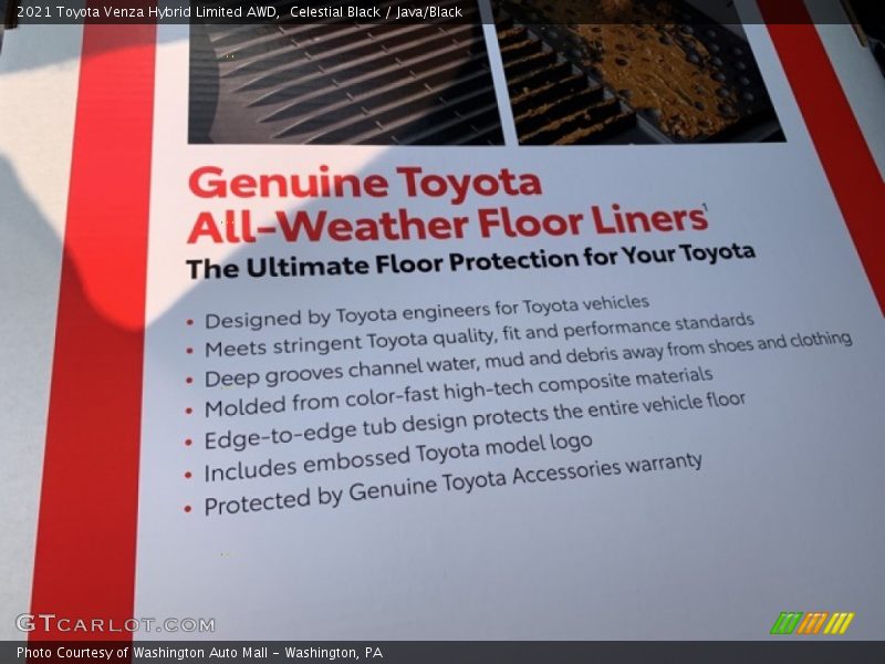 Celestial Black / Java/Black 2021 Toyota Venza Hybrid Limited AWD