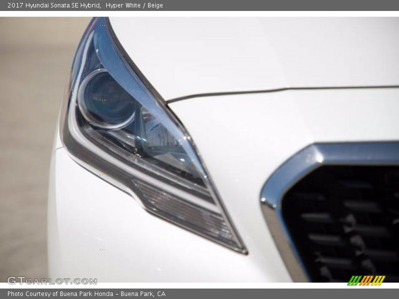 Hyper White / Beige 2017 Hyundai Sonata SE Hybrid