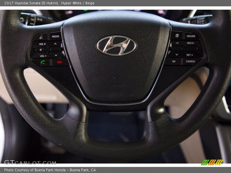  2017 Sonata SE Hybrid Steering Wheel