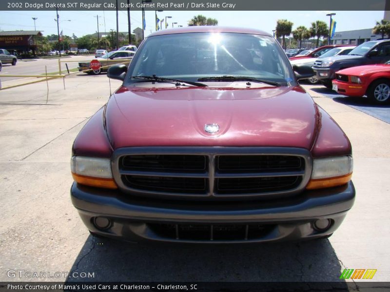 Dark Garnet Red Pearl / Dark Slate Gray 2002 Dodge Dakota SXT Regular Cab