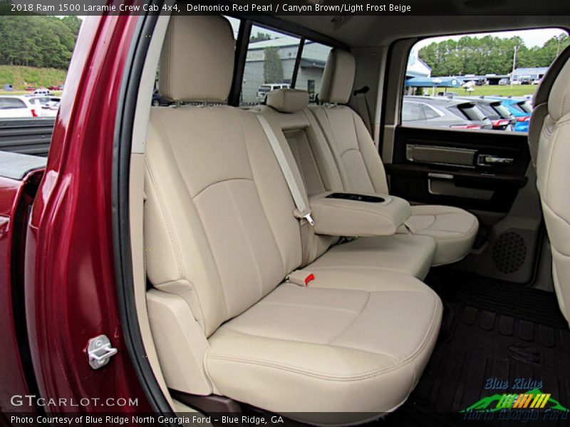 Delmonico Red Pearl / Canyon Brown/Light Frost Beige 2018 Ram 1500 Laramie Crew Cab 4x4