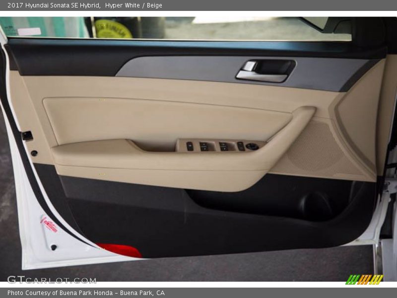 Door Panel of 2017 Sonata SE Hybrid