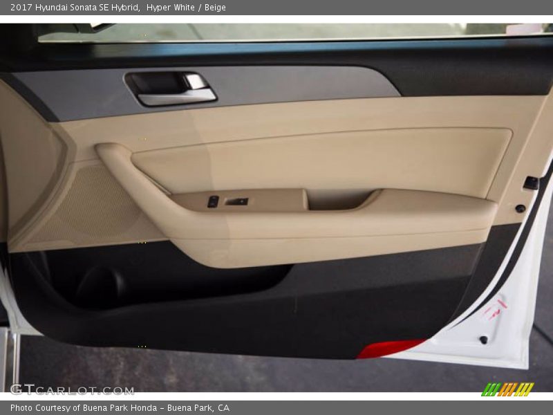 Door Panel of 2017 Sonata SE Hybrid