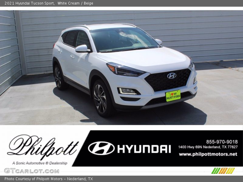 White Cream / Beige 2021 Hyundai Tucson Sport