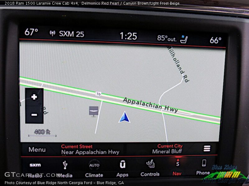 Delmonico Red Pearl / Canyon Brown/Light Frost Beige 2018 Ram 1500 Laramie Crew Cab 4x4