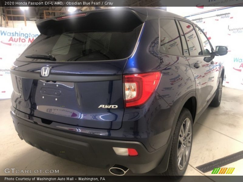 Obsidian Blue Pearl / Gray 2020 Honda Passport EX-L AWD