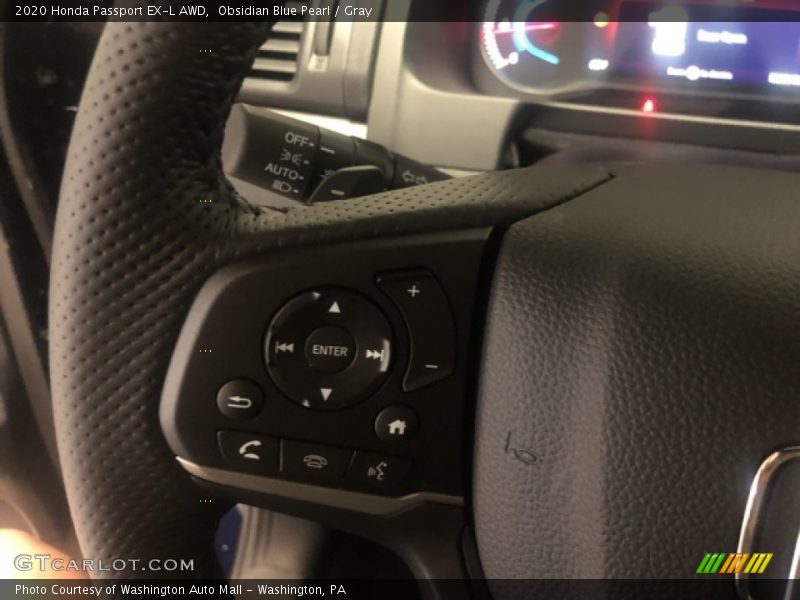 Obsidian Blue Pearl / Gray 2020 Honda Passport EX-L AWD
