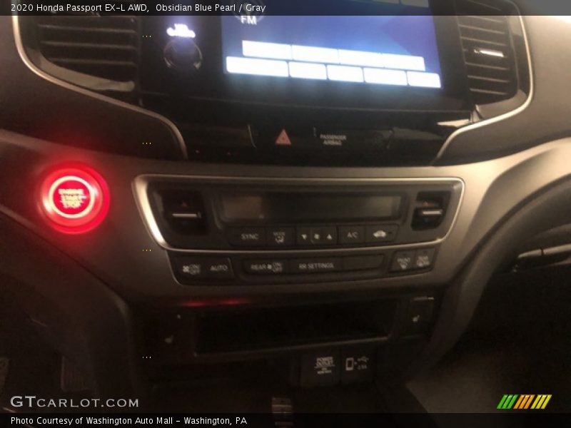 Obsidian Blue Pearl / Gray 2020 Honda Passport EX-L AWD