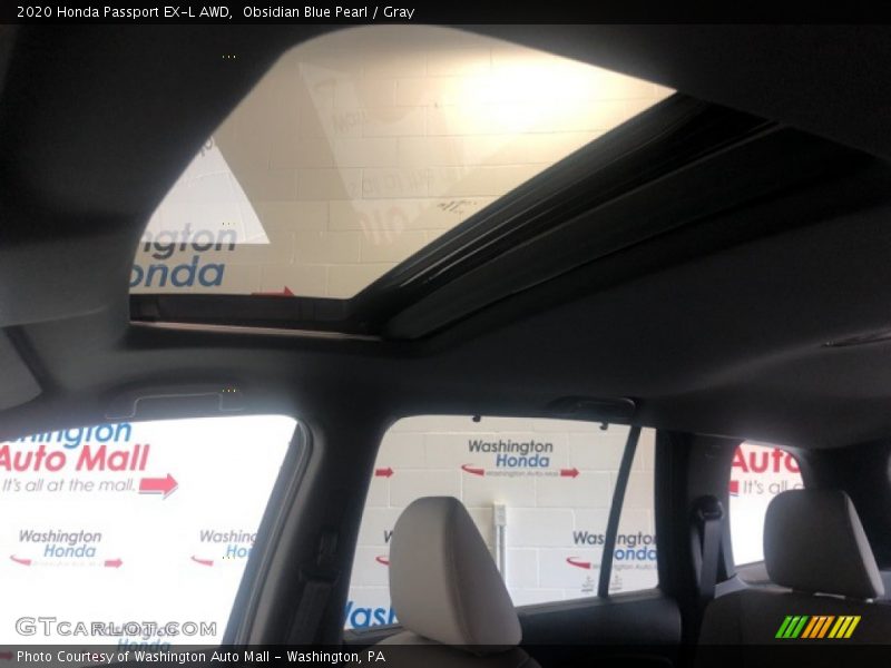 Obsidian Blue Pearl / Gray 2020 Honda Passport EX-L AWD