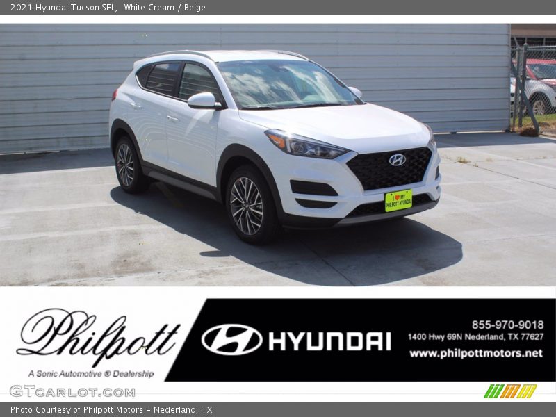 White Cream / Beige 2021 Hyundai Tucson SEL