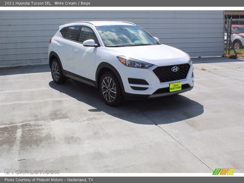 White Cream / Beige 2021 Hyundai Tucson SEL