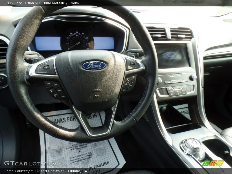 Blue Metallic / Ebony 2019 Ford Fusion SEL