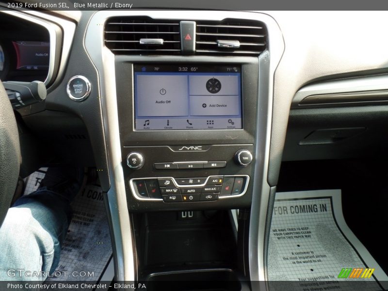 Blue Metallic / Ebony 2019 Ford Fusion SEL