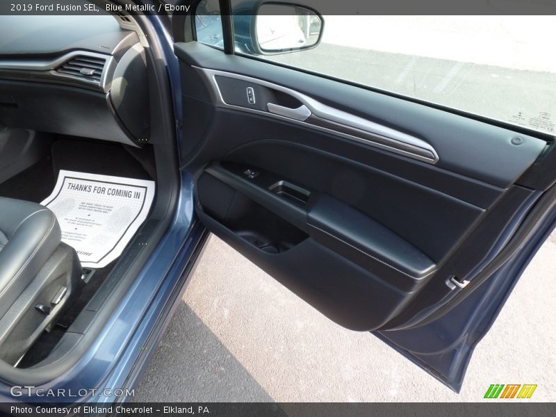 Blue Metallic / Ebony 2019 Ford Fusion SEL