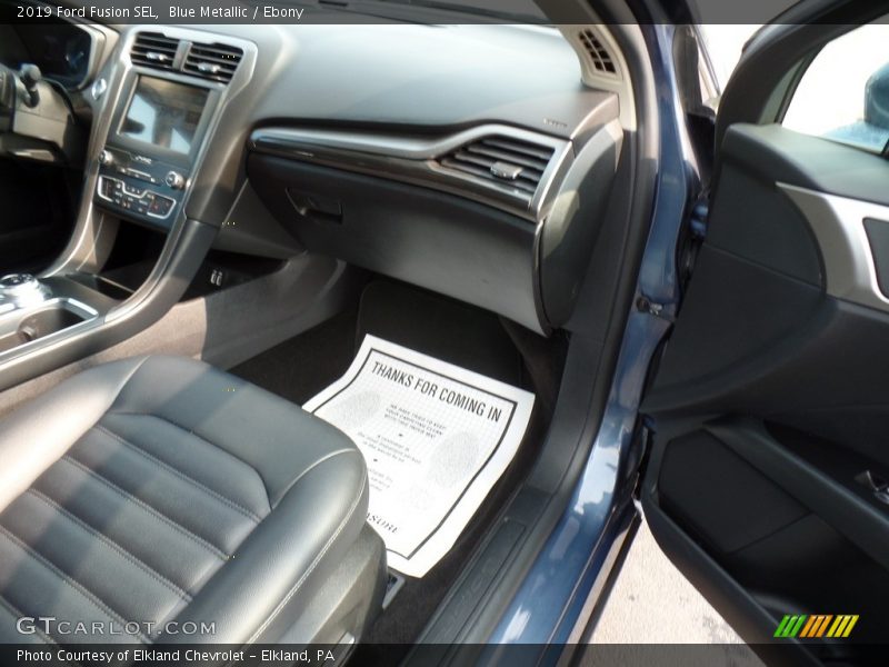 Blue Metallic / Ebony 2019 Ford Fusion SEL